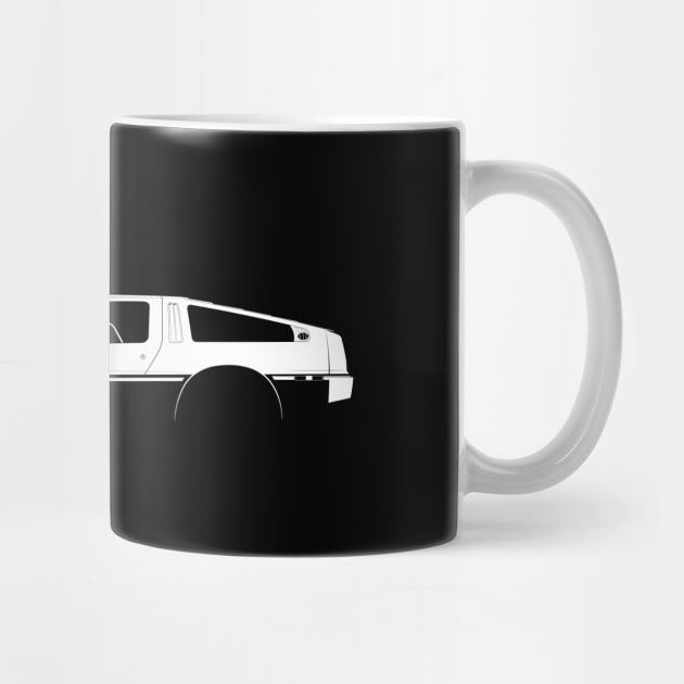 DeLorean DMC-12 Silhouette by Car-Silhouettes